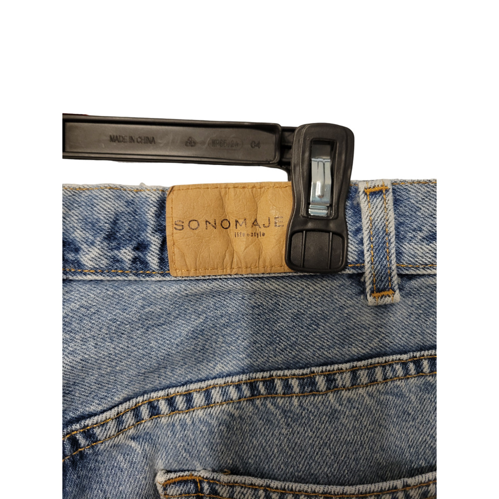 Sonoma Lifestyle Blue Denim Cotton Tapered High Rise Medium Wash Mens Size 36x30 - Picture 4 of 6